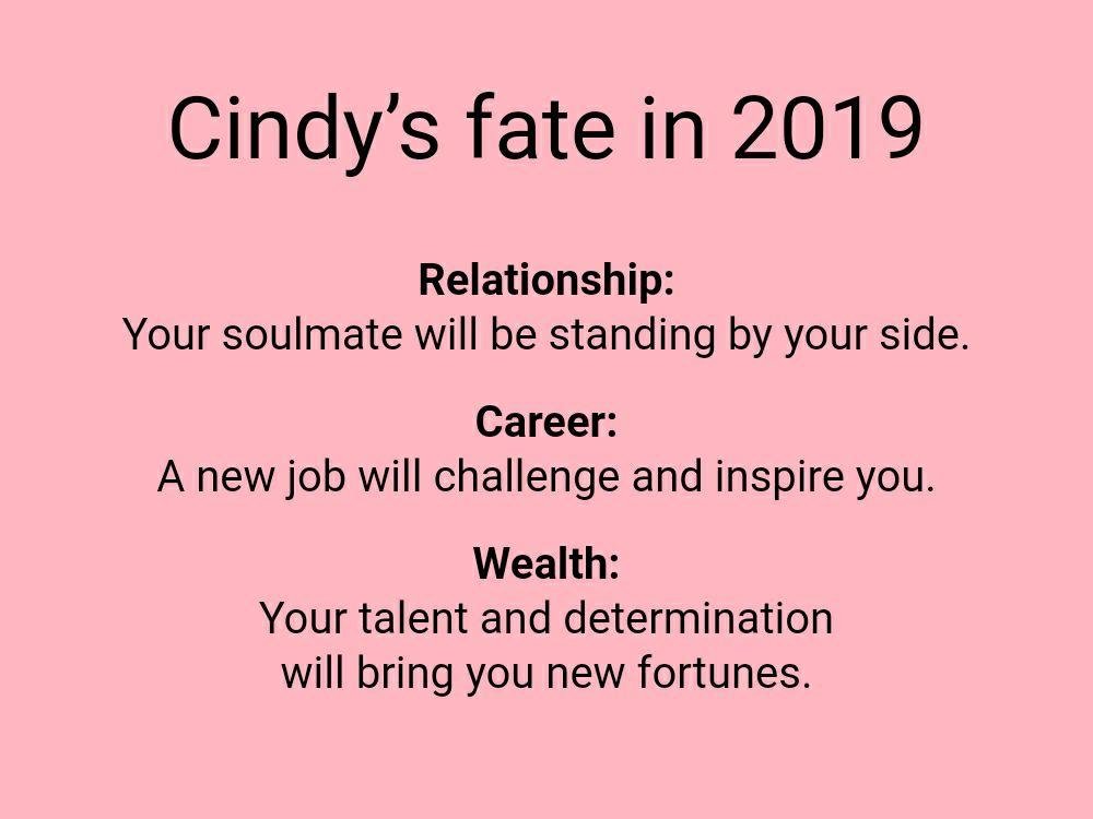 What is your fate in 2019?