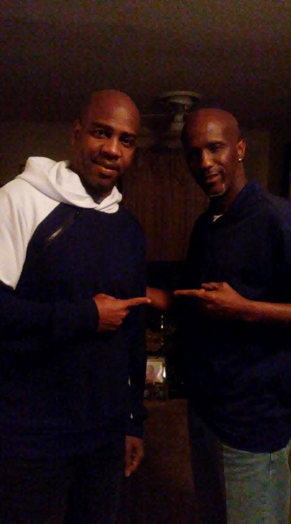Me and one of my best friends Wesley Wes Bryant II he came to see me.so many memories