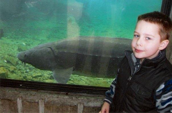 Skylar and Herman the Sturgeon.
