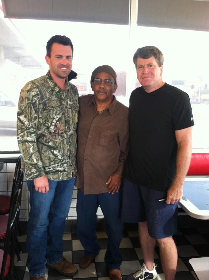 Met up with Greg at Waffle House, and my son shows up as well. Had no clue he was going to be there.