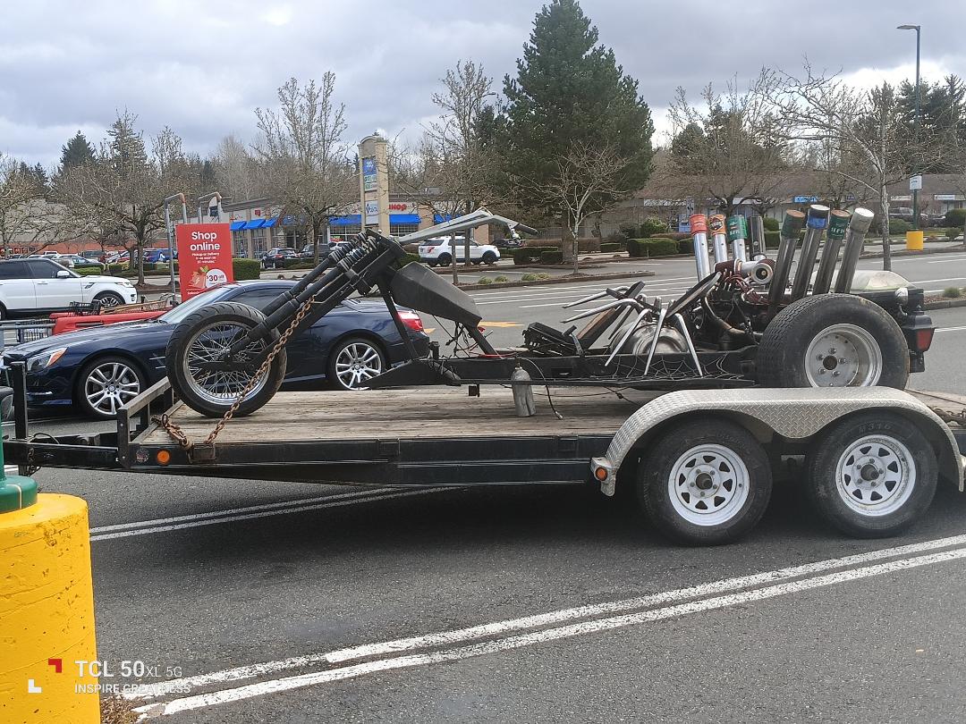 Well I got this new toy and I think it's going to be kind of fun this summer if I can keep it that long pretty badass it's got the 472 Cadillac motor on it pretty healthy also I'm going to have to definitely do some improvi