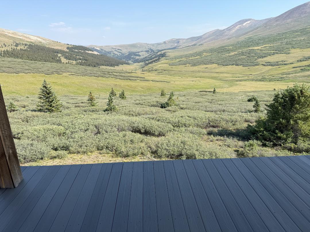 Great views from the Weston Pass Hut.