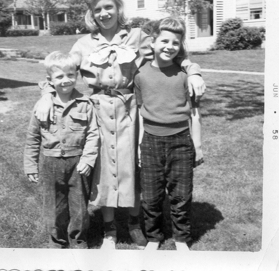 I couldn't wait to be old enough to have that girl scout uniform, lol, Wall, Sue and me