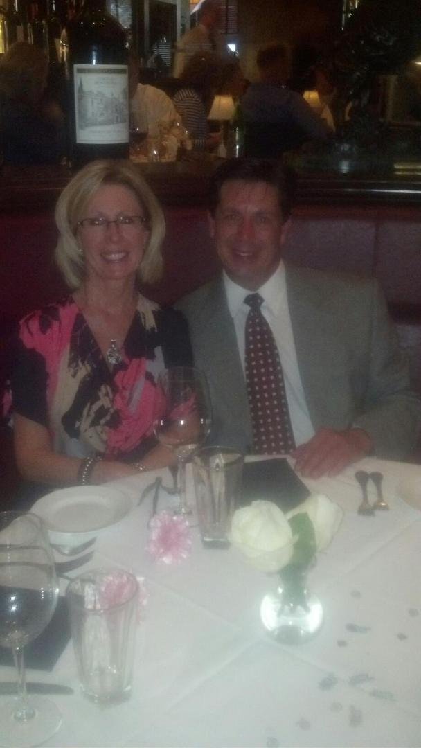 Dinner at Capitol Grille with Tammy on my Birthday.