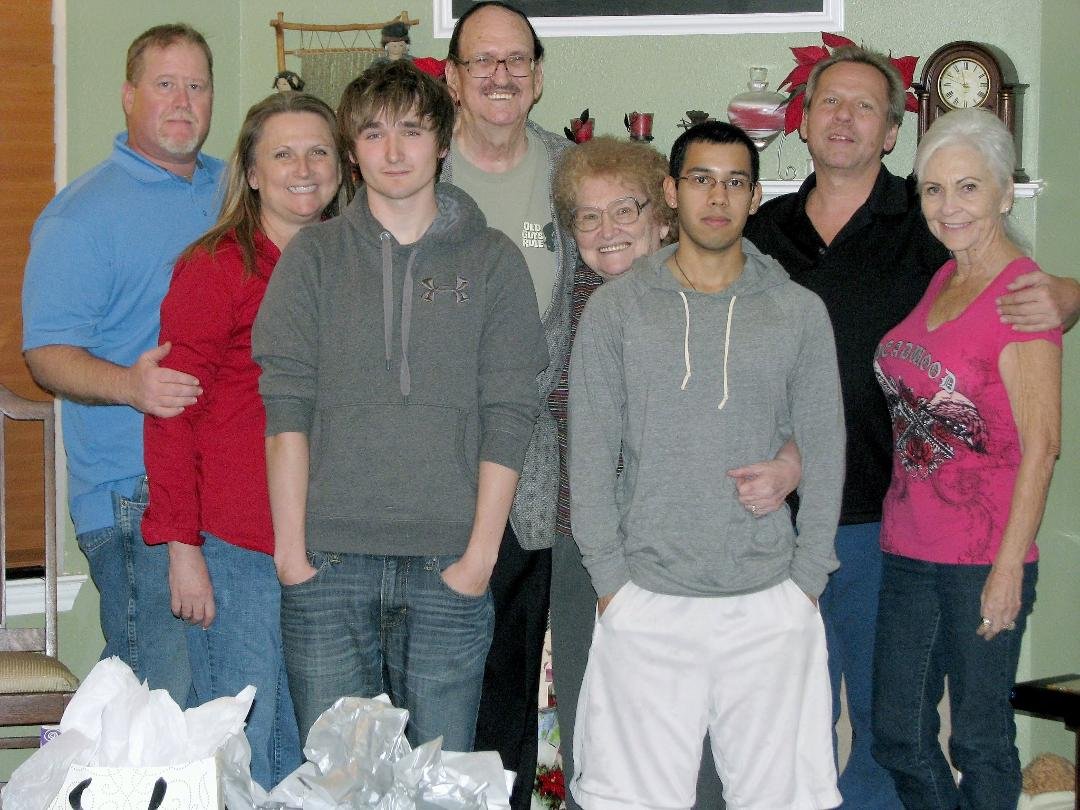 Taken of our family on the Nov. 29 2012 (we were married 60 yrs ago Nov. 29, 1952)