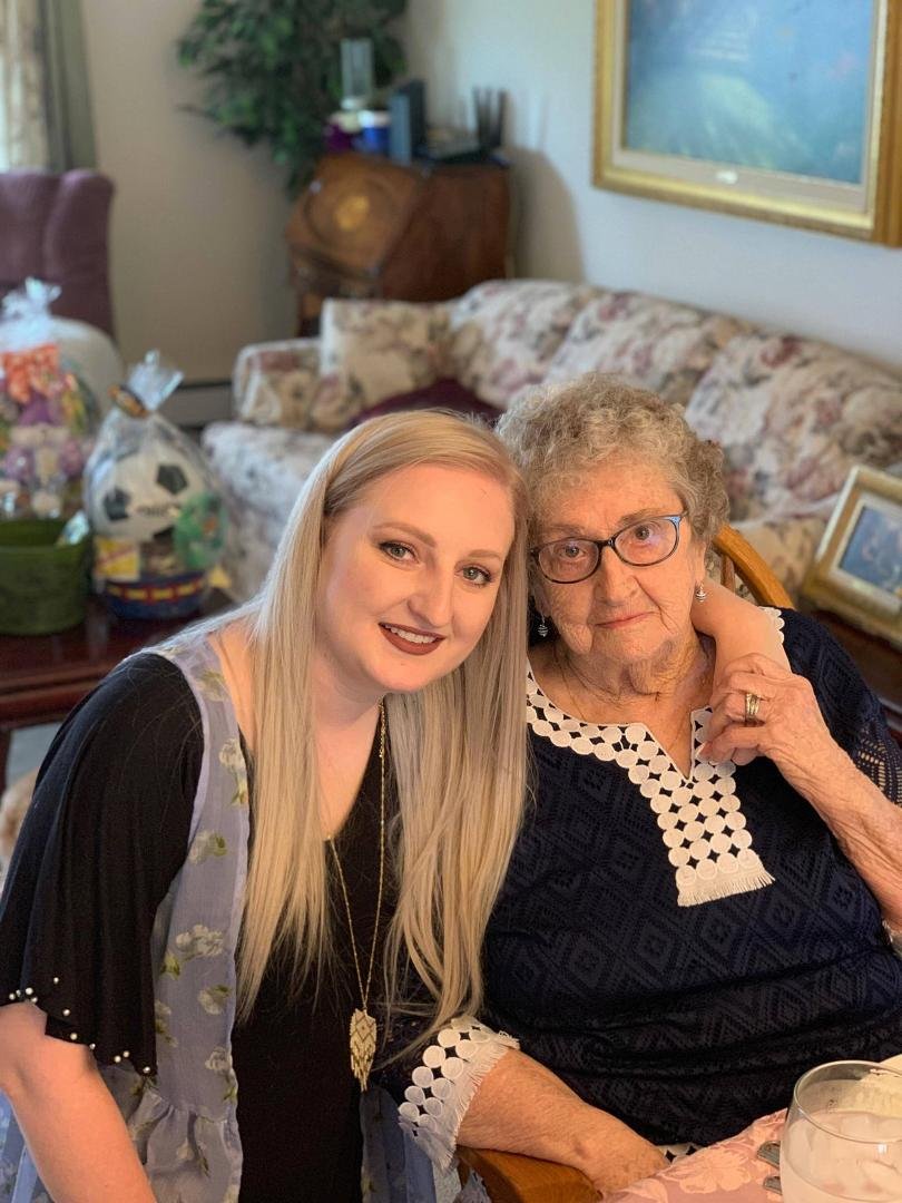 This young lady is Julie Giroux and she calls me her Grandma.