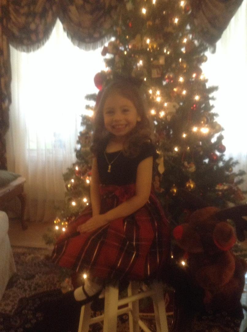 Ayanna is all ready to see Santa!