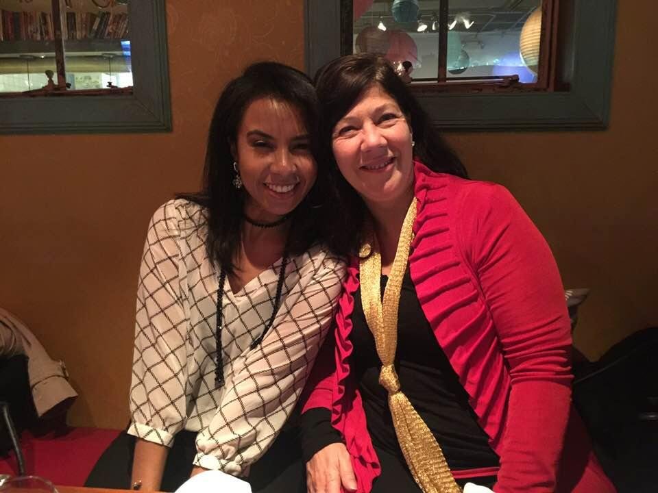 Dinner with two lovely singing sensations
