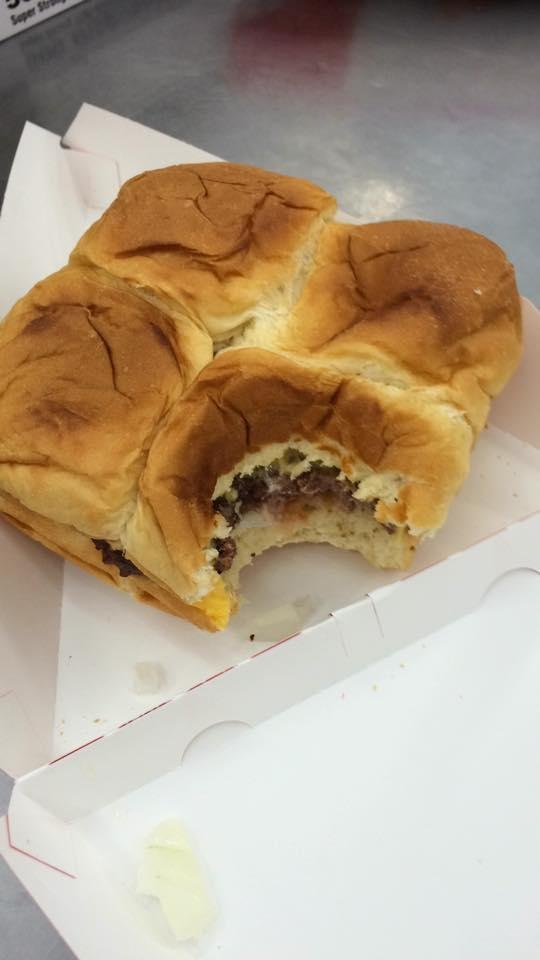 Omg!!! Delicious cheeseburger with double cheese and kings Hawaiian bread courtesy of (and made by) my friend Matt Gomez