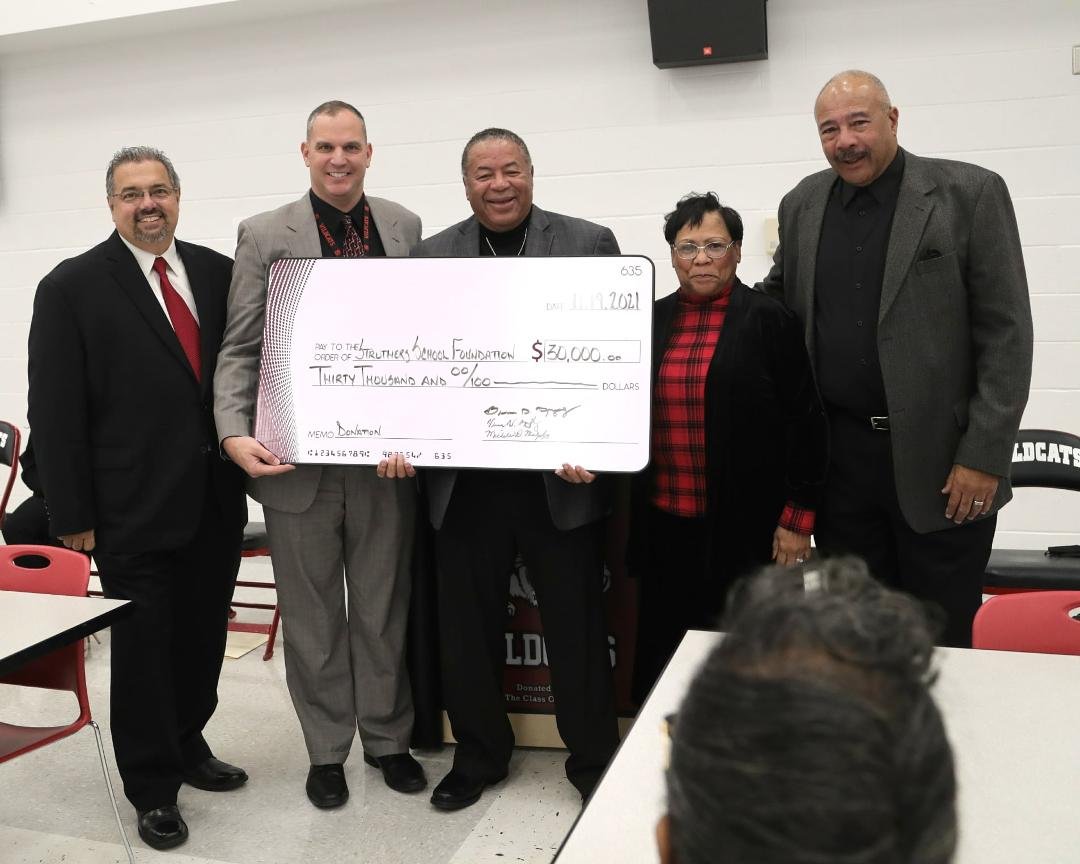 Our Family made an investment in Struthers City Schools. We are proud that Jill Vernon, me, and Michele have been blessed enough to invest where it all began for us.