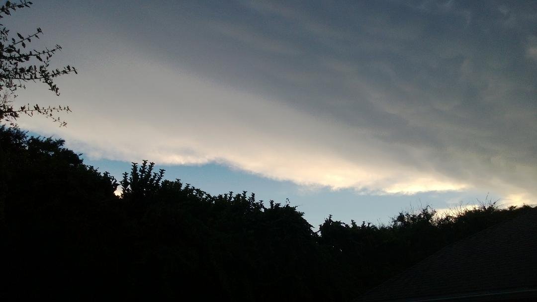 Took this photo in my backyard this evening.