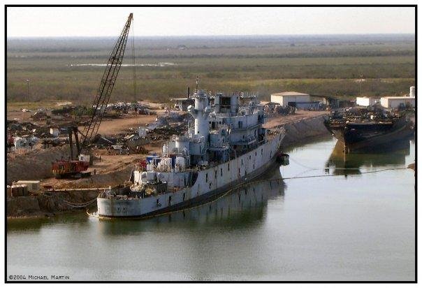 USS England CG-22 (The worlds finest guided missle cruiser). Sad end for a fine ship.