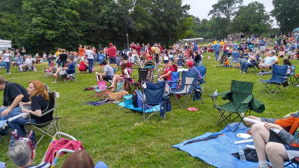 Fife and drums at meadow farm. Concert at 8. Come on over. M