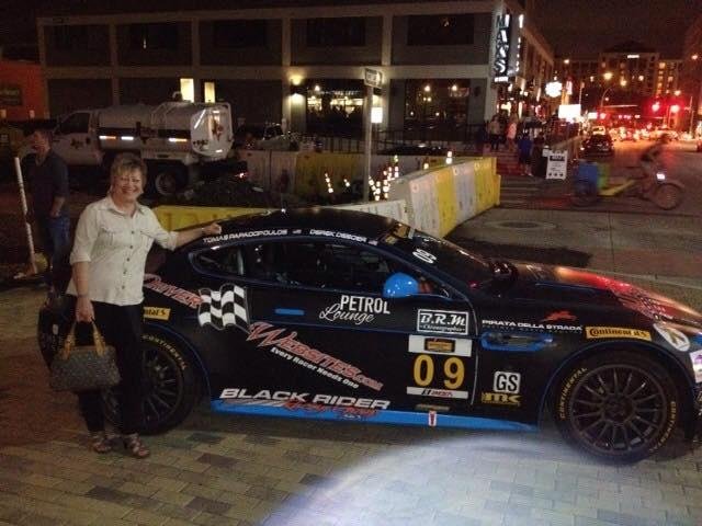 Last night hanging out with TRG Aston Martin racers at Vince Young Steakhouse