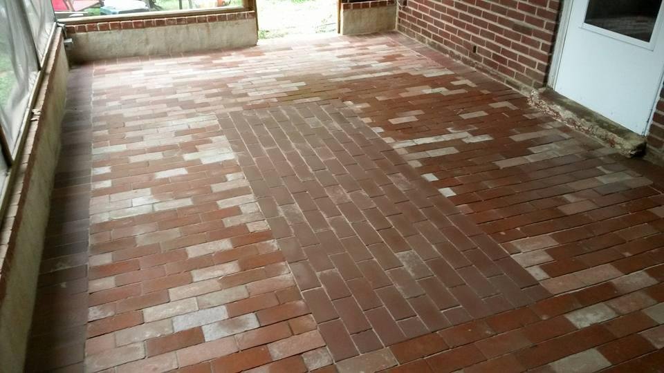 After with 5 different kinds of bricks i had laying around. ..thanks to my son Keith ...he's the stone mason not me..but he let me help