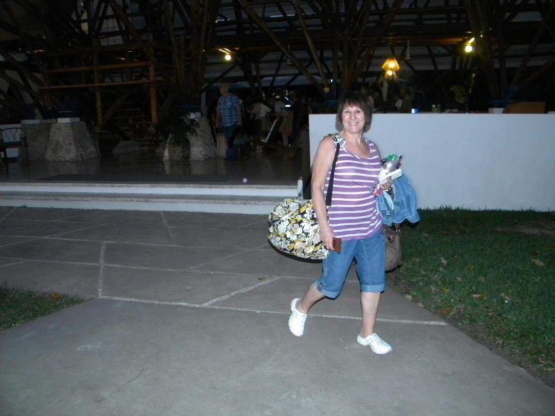 Getting on a bus in Guatemala to go to another Mayan Ruin.