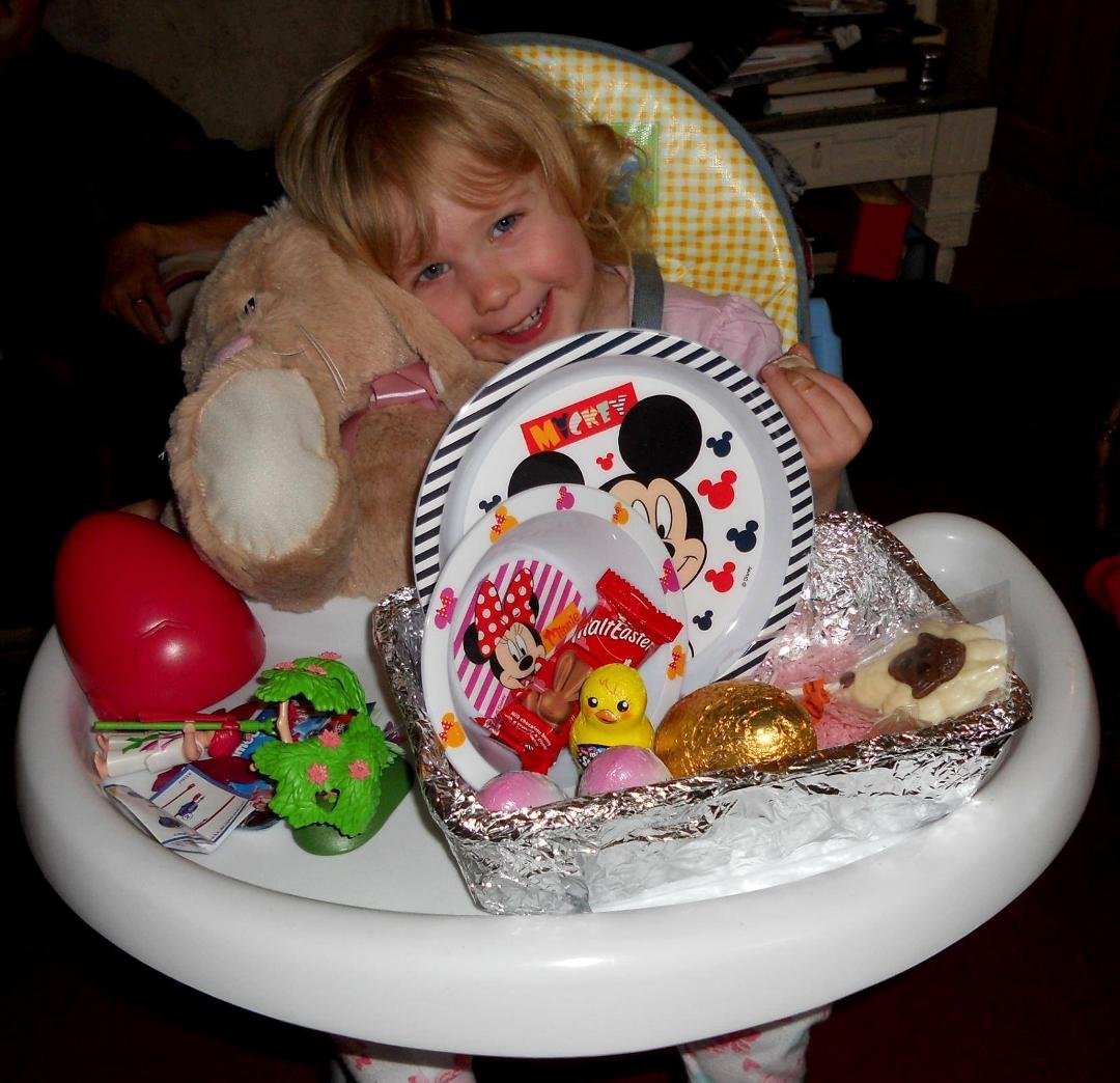 THE EASTER BUNNY CAME TO OUR HOUSE LAST NIGHT......