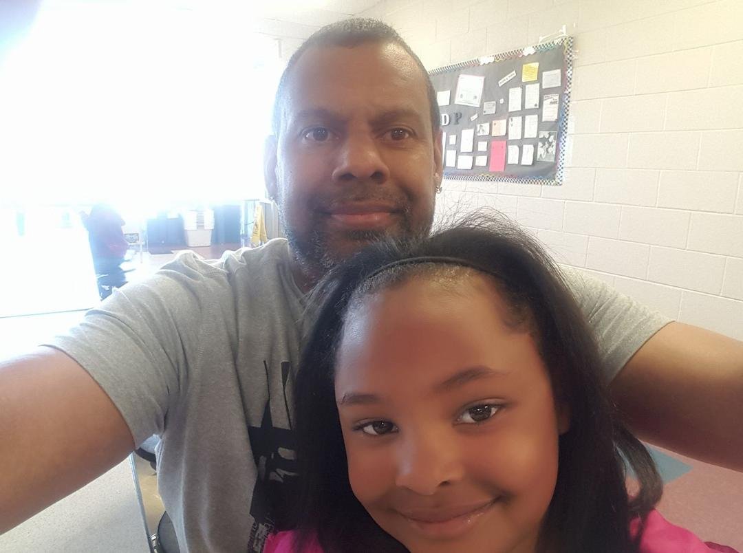 Daddy had lunch with Rhyan Hatcher at Moore Elementary. She is missing mommy one more day baby girl mommy will be home.
         You are daddy heart