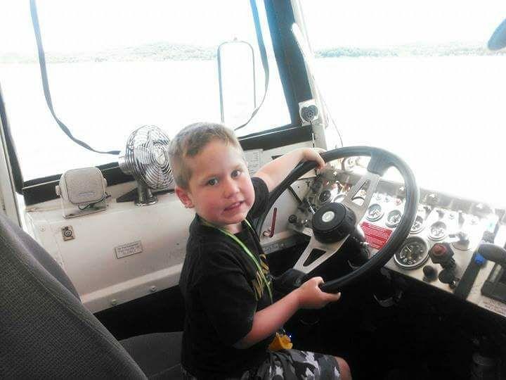 Tyler driving a Duck