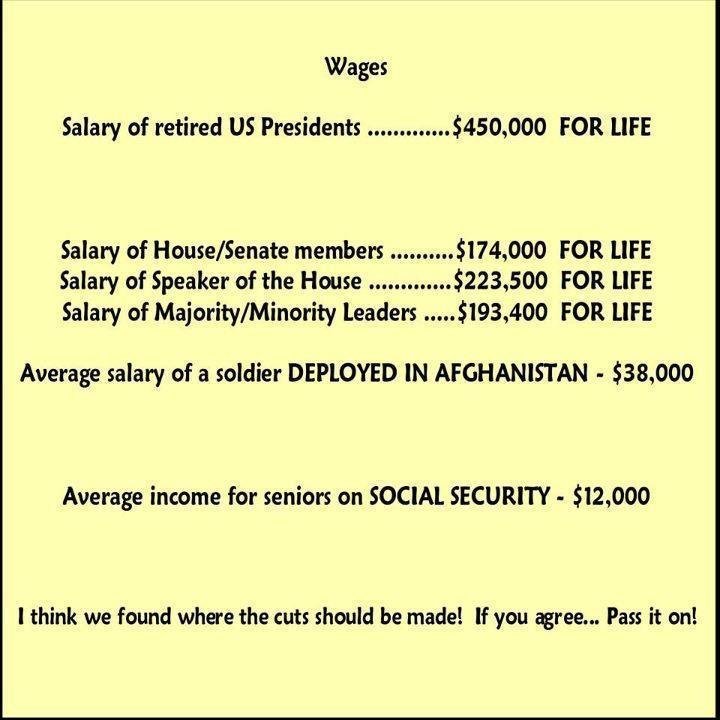 Thought my wallet felt a bit flat. Where do our tax dollars go???
Occupy the Politicians!!!