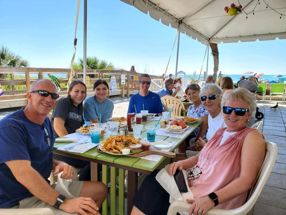 Spent a wonder day yesterday with family. Lunch on the beach in Venice