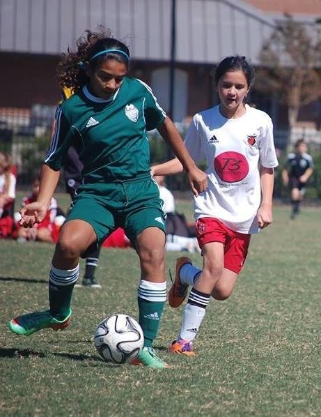 My youngest grandchild, Kathryn was selected for her middle school soccer team. 41 girls tried and 22 made the team. She was the youngest player trying out. Everyone is very proud of her. She wearing the red and white u