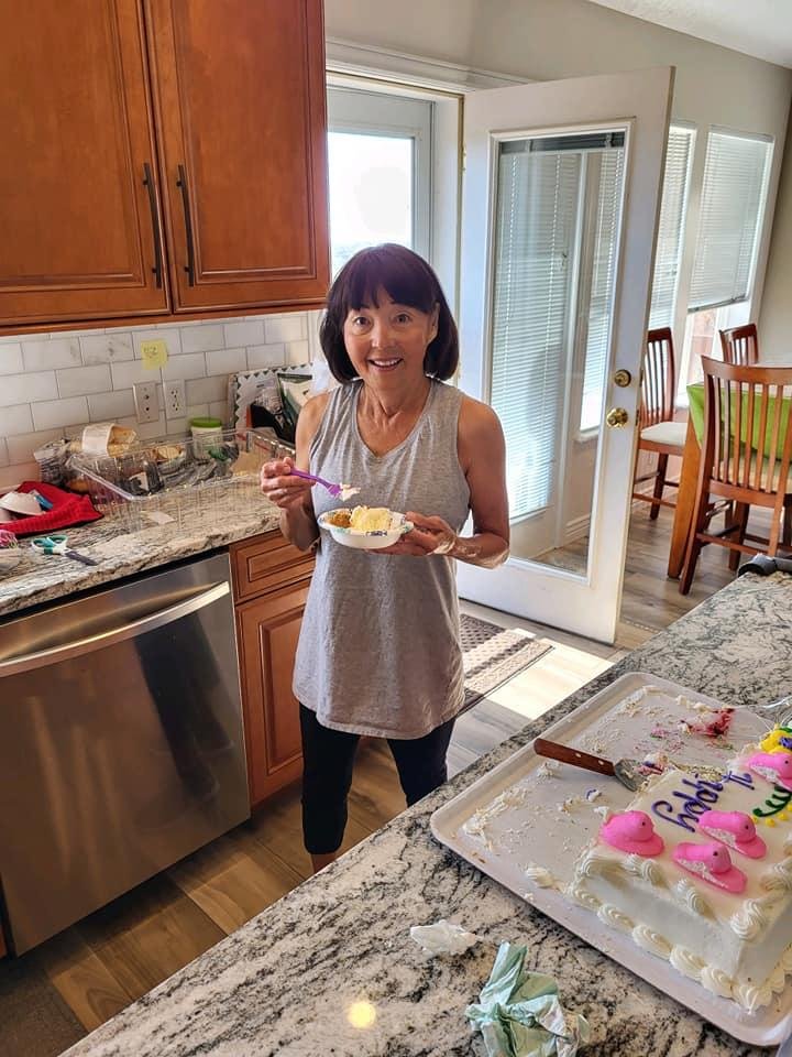 ME, enjoying dessert, my favorite!!!