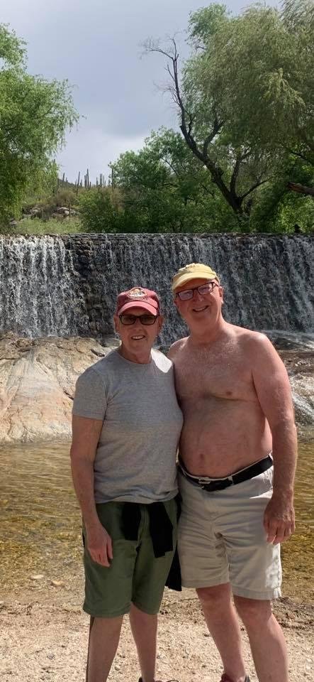 Hiking with Robert Alpaugh.