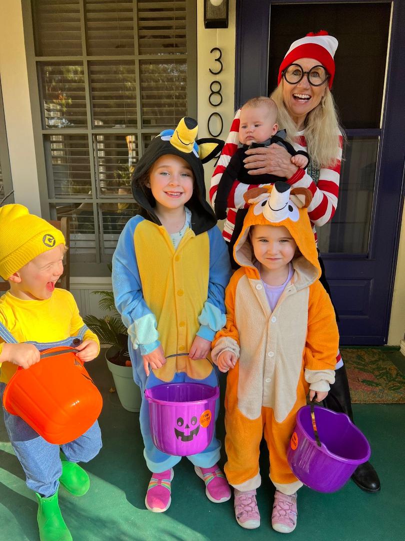 Lots of Halloween fun this year with all four grandkids!