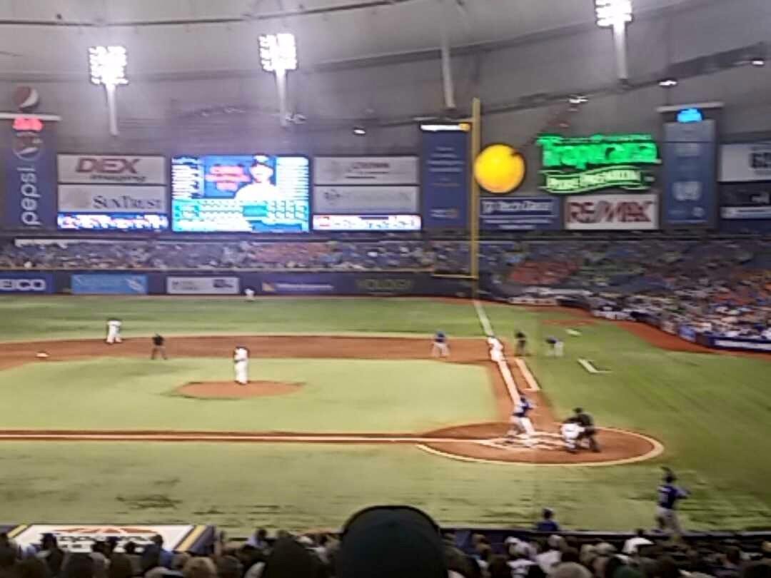 Thunder outside, Baseball indoors.  Air condioning and dry.  LOVE the dome.