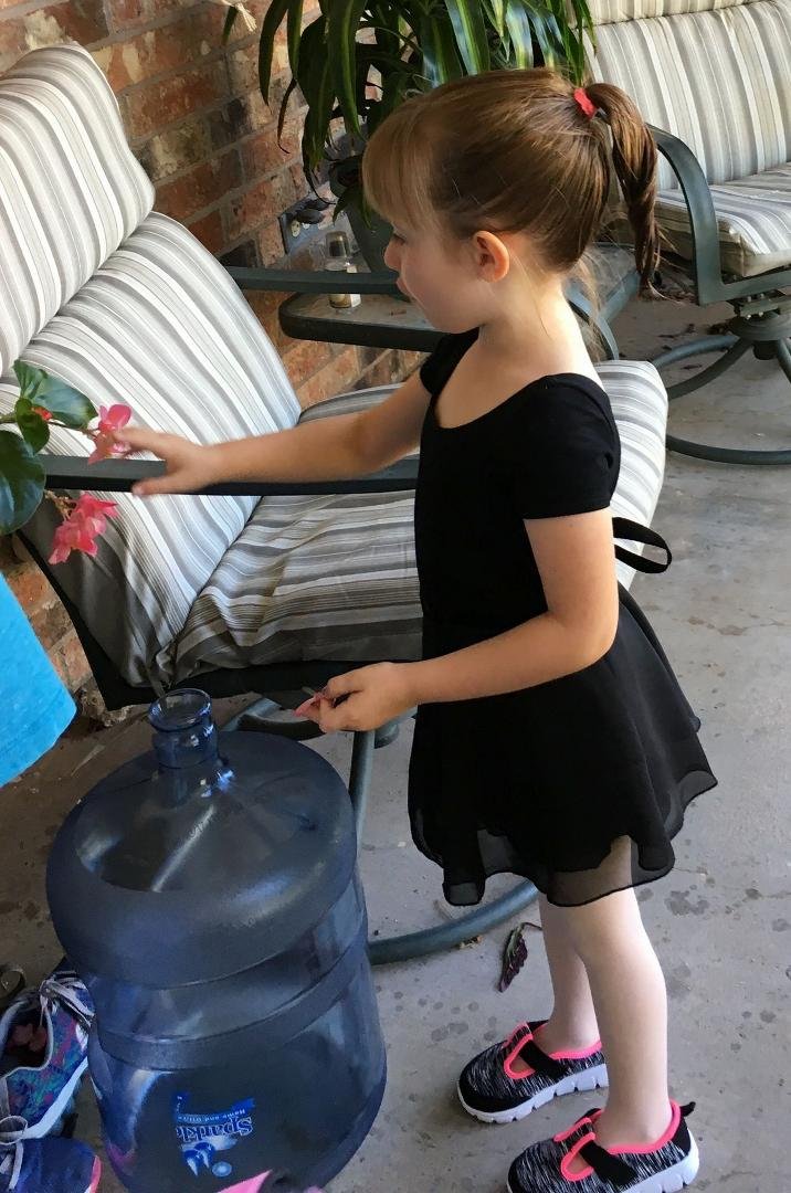 Jade ready for Dance.