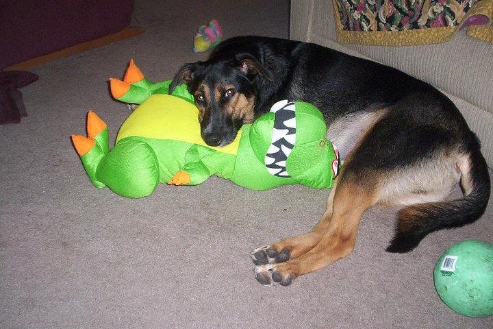 After a day of playing with the girls.
