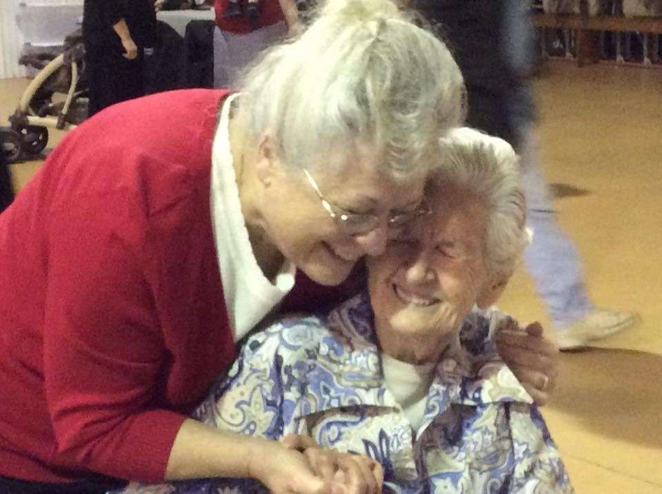 One of these Ladies turns 96 today. Happy Birthday Mom