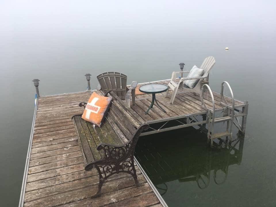 Morning fog on Echo Lake