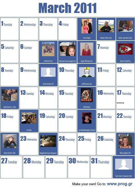 Thomas Daurio's album, My Calendar