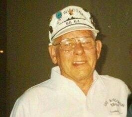 This is in honor of a veteran of WWll. He served on the USS BB64, Wisconsin, 1946-1948, manning the 16" guns, and considered that the greatest honor of his life.
James W.