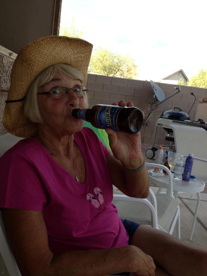 Quenching thirst at sundown in Arizona! Life is good y'all!