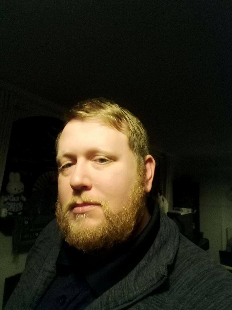 Derek's beard I was telling you about. A lot of red in it.