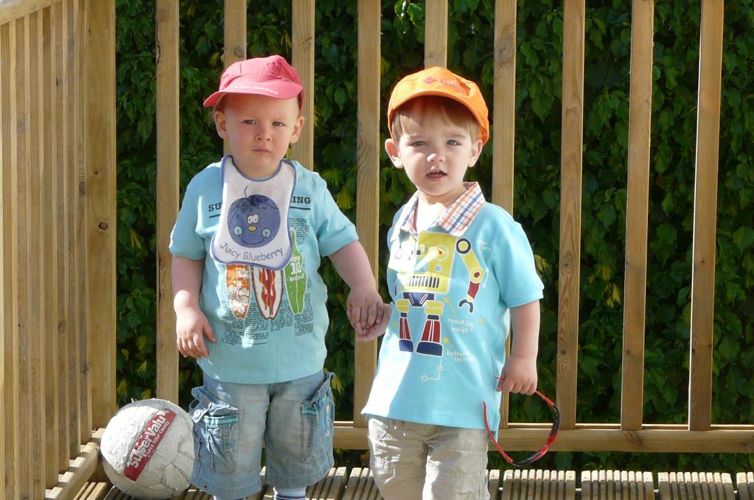 The 2 boys on hoildays in Salthill.