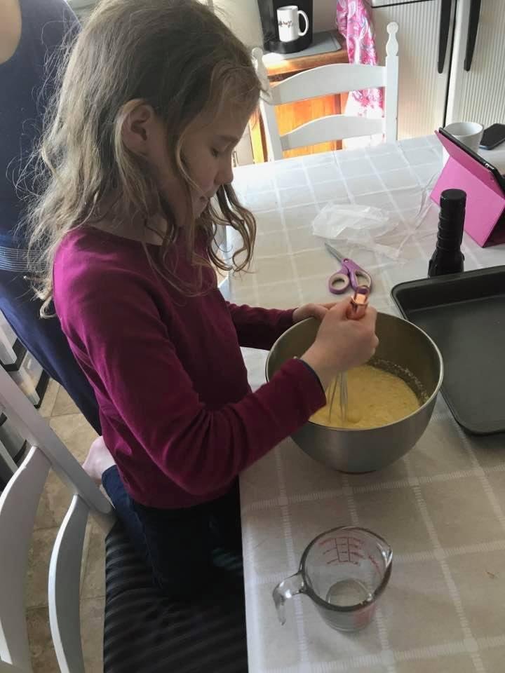 She is very earnest in her stirring.