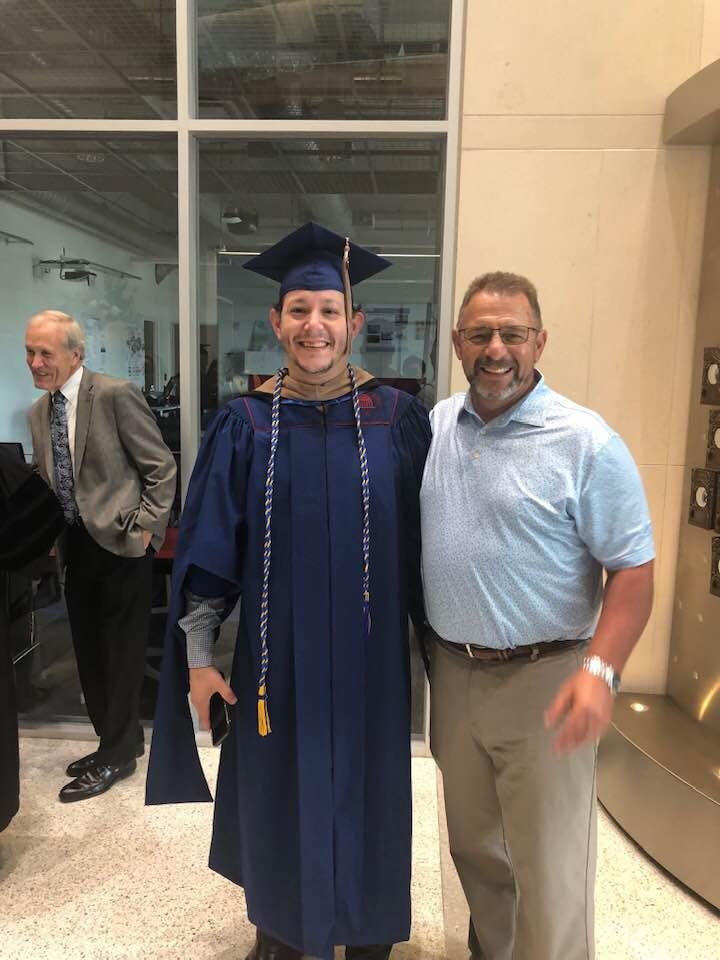 Chris graduates SMU masters program! Awesome moment!!