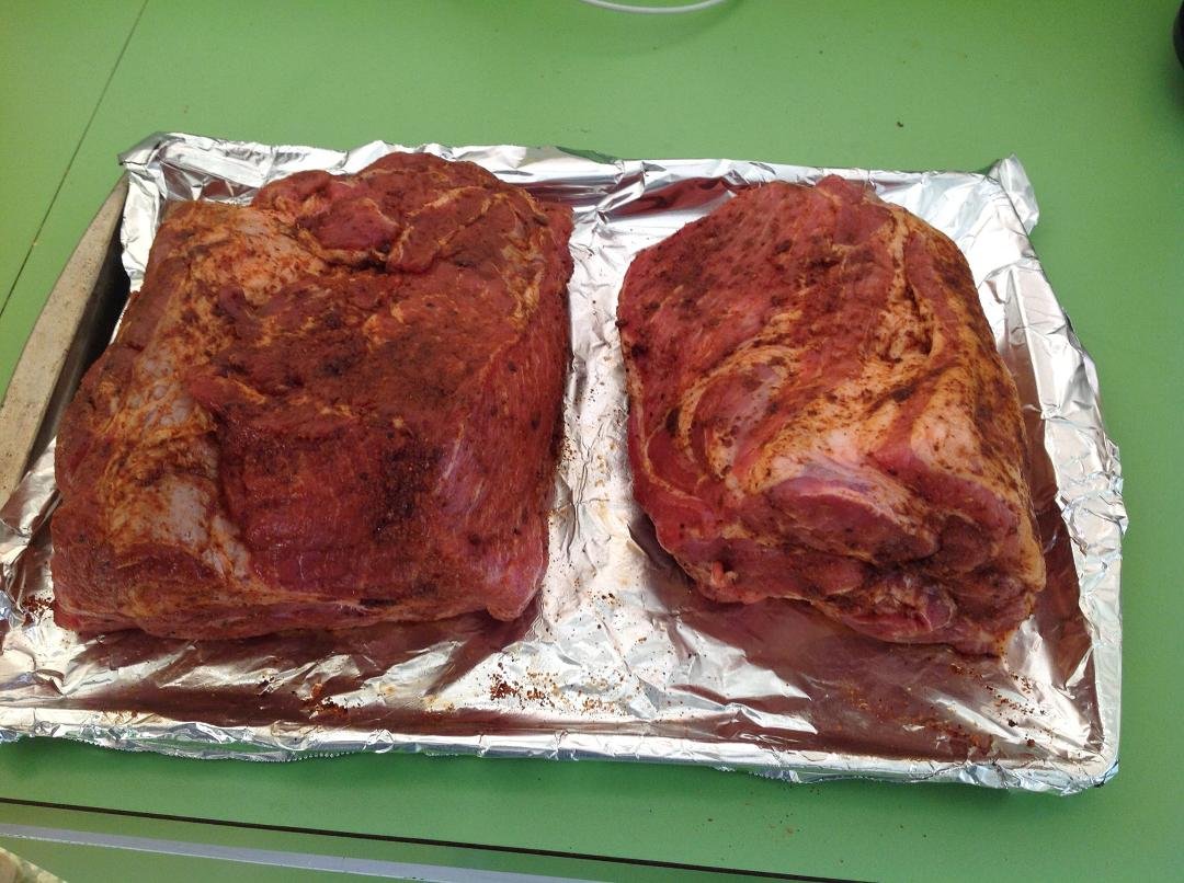 For some reason, this seems like a good day to smoke some pork butt #BigGreenEgg