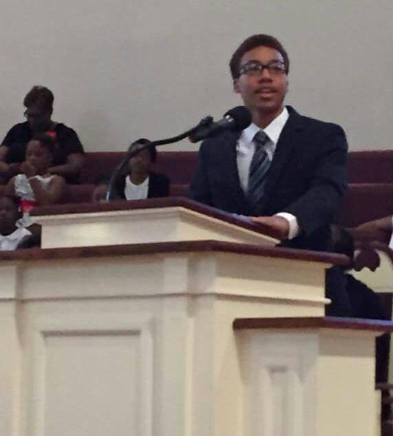 Look who spoke at church a few weeks ago . . .our son Benjamin Leverette we're proud of you!