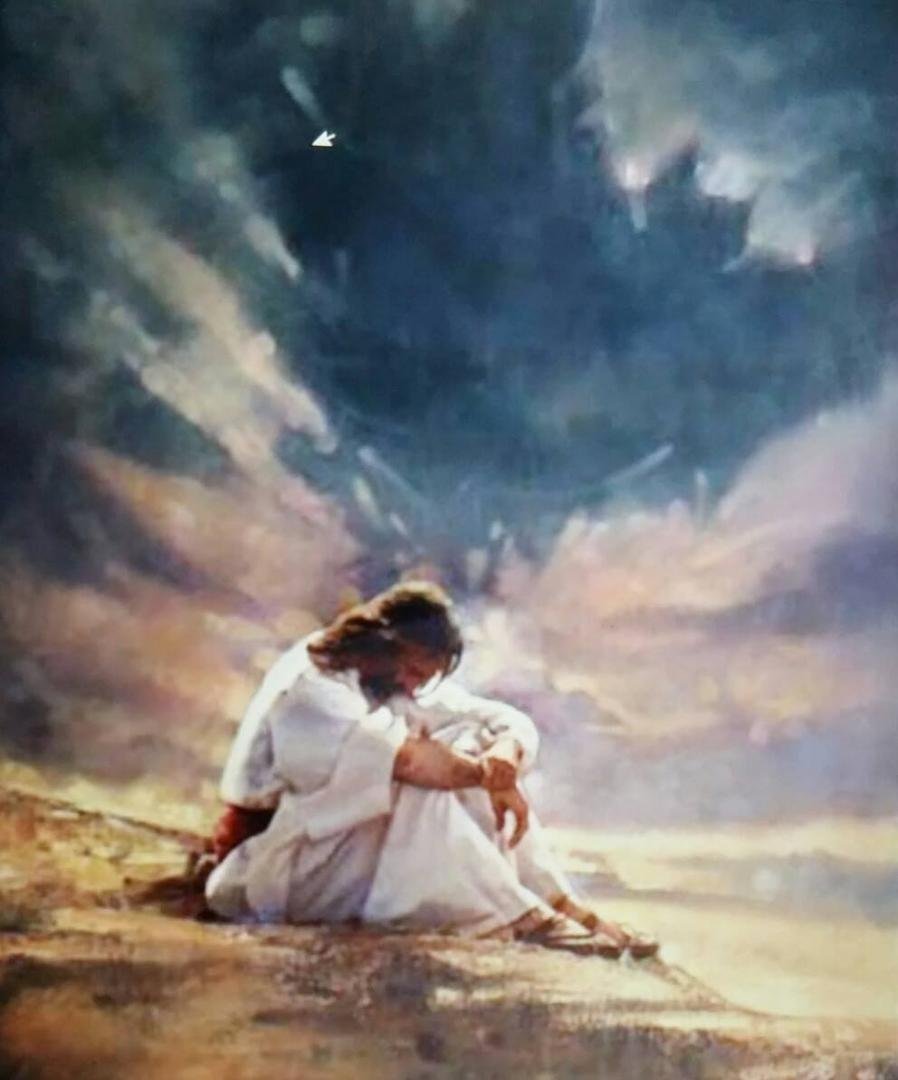 Love this picture. I see prayer, concern, perhaps struggle. Any other thoughts?