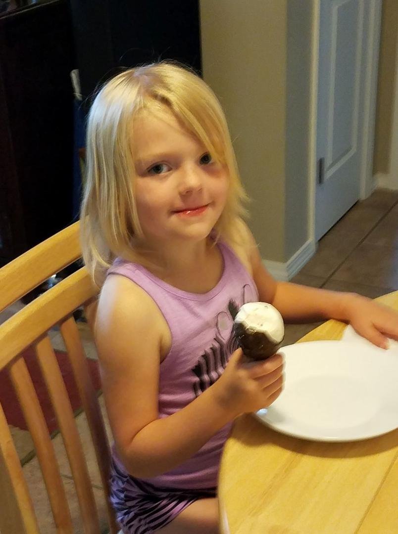 She's not spoiled! What a great Trooper, hanging out all day on the job with Pawpaw.