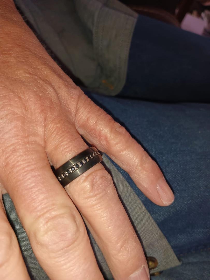 Mikes christmas now we both have our rings.
