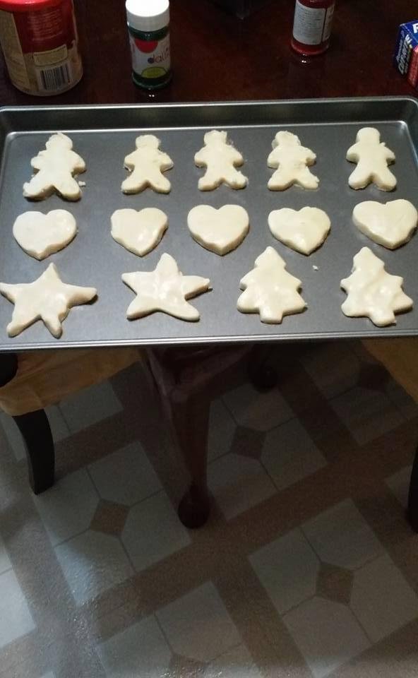 Granddaughter Brooke baking cookies!