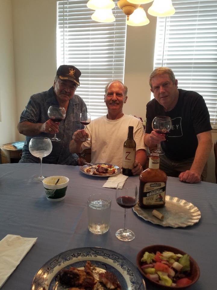 4th of July party at my home on July 5th. Slow cooked Babyback ribs with local Old Vine Zinfandel wine.