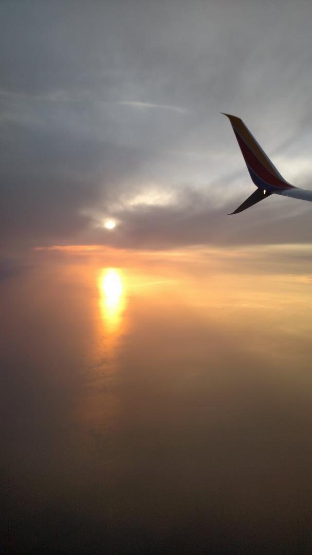 Flying out of Tampa last evening.