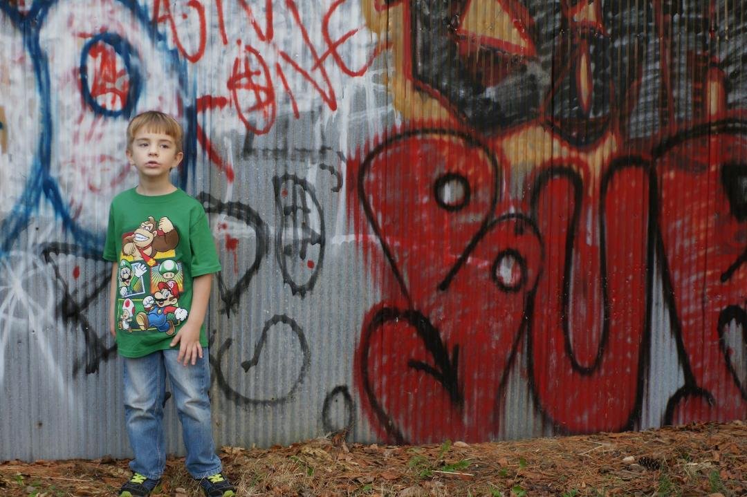Starting Colin's modeling career young :)
